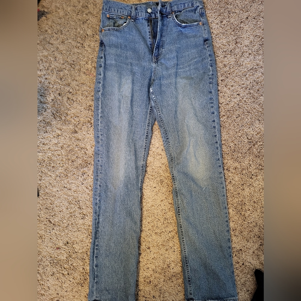 GAP High Waisted Light Wash Denim